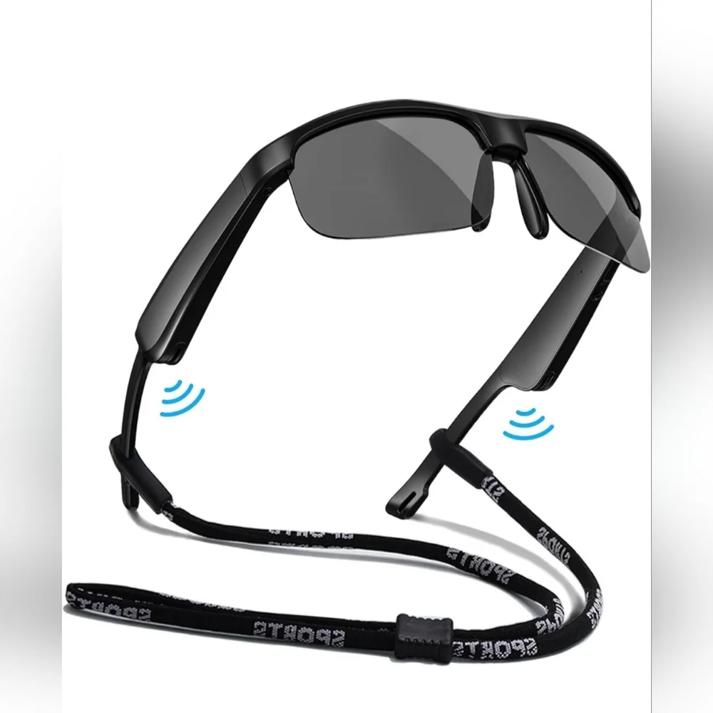 Smart Glasses, Polarized Bluetooth Sunglasses with Built-in Mic & Speakers.